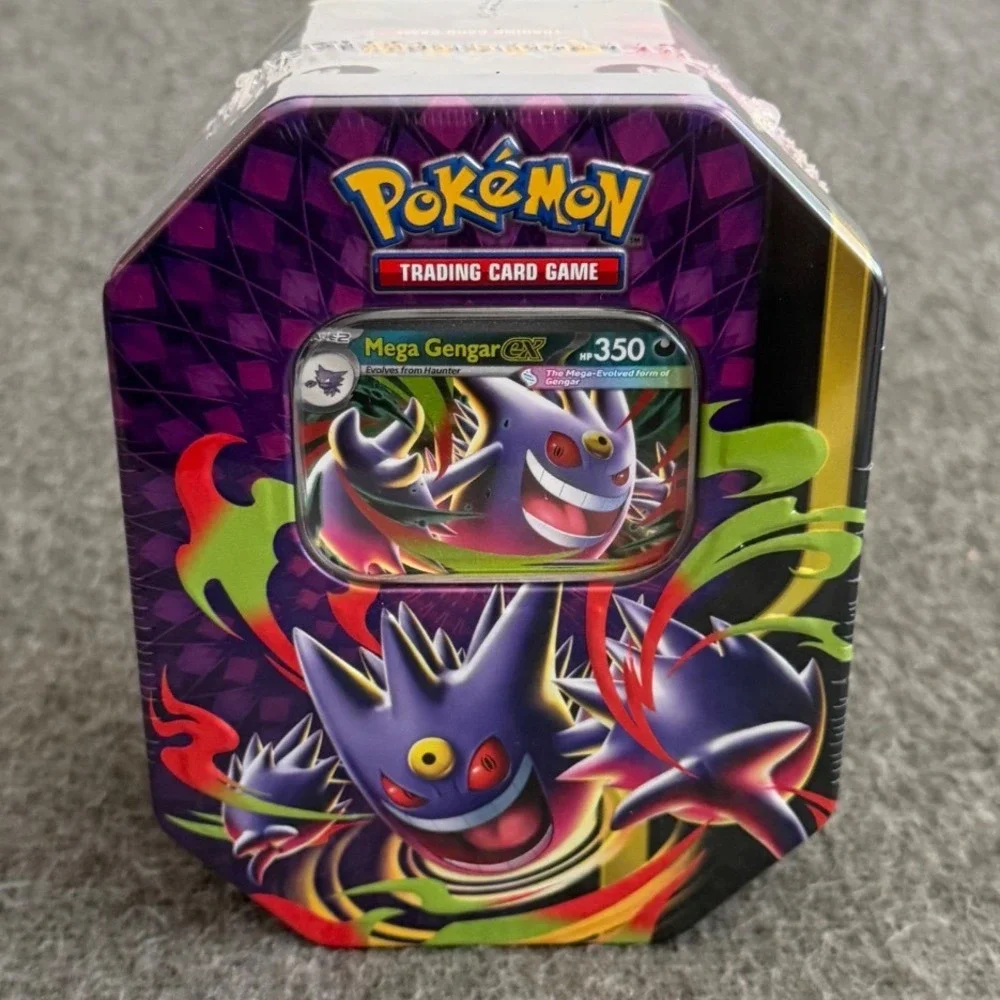 Pokemon TCG Mega Evolution EX Tins Set Mega Charizard X Y Mega Gengar 3 Sealed
